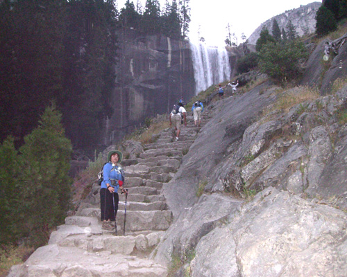 Mist trail steps